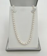 Classic 6mm. Cultured Pearl Single-Row Necklace with 9ct. Yellow Gold Clasp.  NEW IN STOCK.