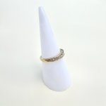 9ct. Yellow Gold Princess-Cut Diamond Half Eternity Ring. NEW IN STOCK.