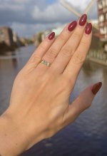 9ct. Yellow Gold Emerald &amp; Diamond Ring. NEW IN STOCK.