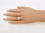 9ct. Gold Sky Blue Topaz Tiered Cluster Ring. NEW IN STOCK.