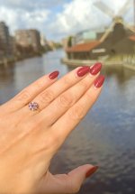 Vintage 9ct. Yellow Gold Ruby &amp; Diamond Cluster Ring - 7 Rubies &amp; 12 Diamonds. ARRIVING INTO STOCK 24 - 27 NOV. 26