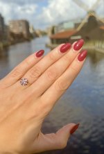 Vintage 9ct. Yellow Gold Ruby &amp; Diamond Cluster Ring - 7 Rubies &amp; 12 Diamonds. ARRIVING INTO STOCK 24 - 27 NOV. 26